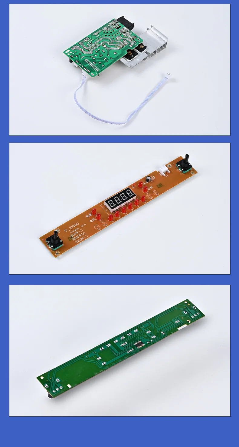 Concave Induction Cooktop Mainboard 2500W Dual Knob Control Replacement Board for Fast Heating and Stable Operation