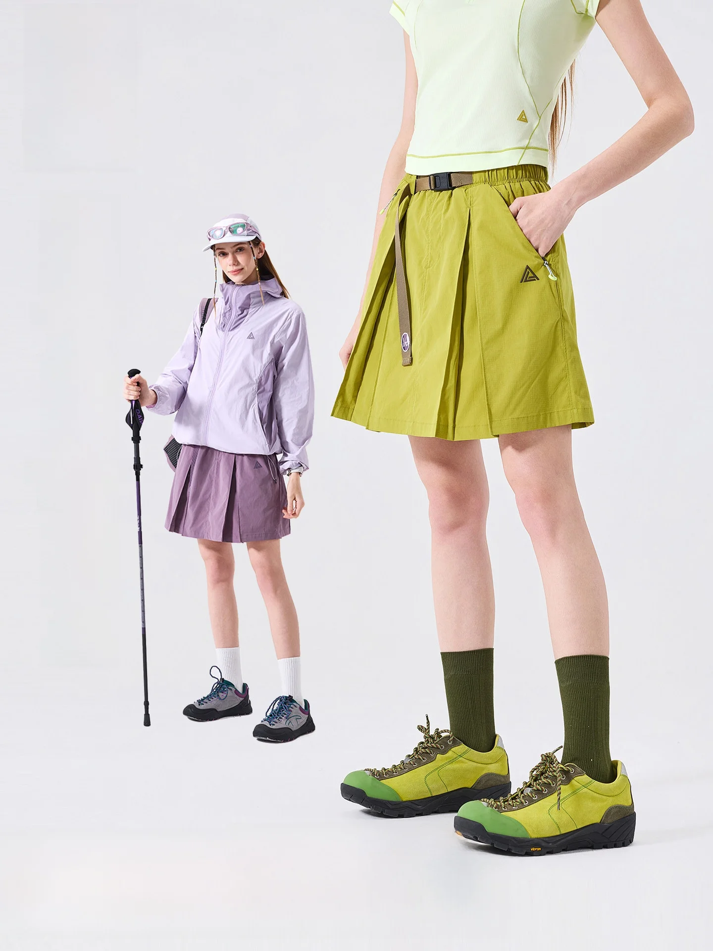 LAZY DAY Waterproof Outdoor Hiking Skirt Women's Lightweight Breathable Sport Anti-exposure Pleated Skirt Workwear