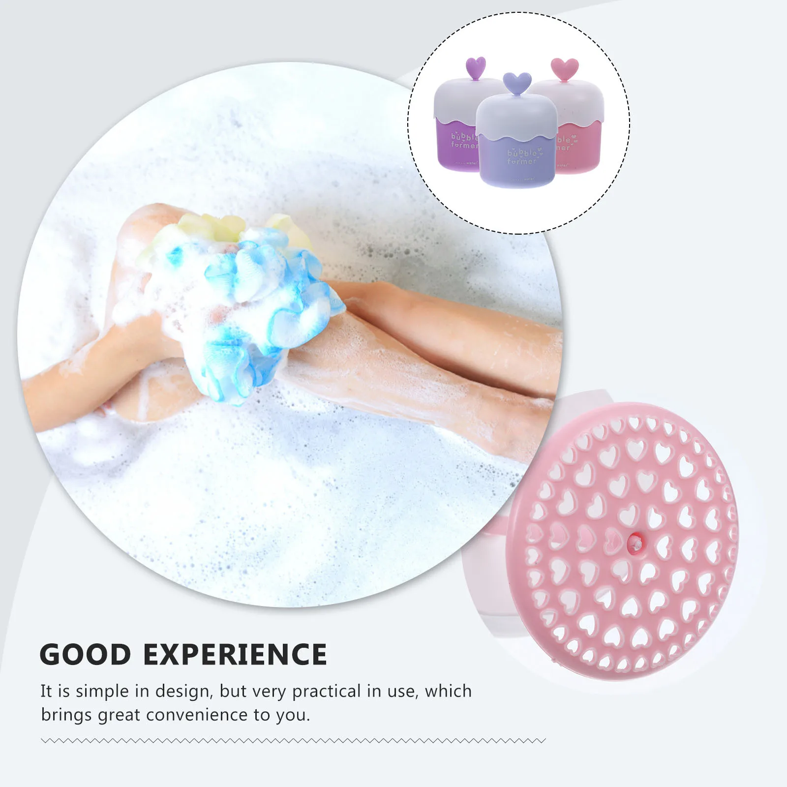

3Pcs Bubble Foamer High Durability Not Easy to Deform Simple Design Easy to Wash Face Wash Accessory Marshmallow Whip Maker