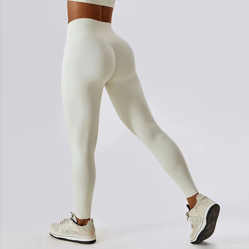 Running Yoga Leggings High Waist Tights Women Push Up Sports Leggings Train Jogging Pants Women Stretch Breathable Yoga Clothing