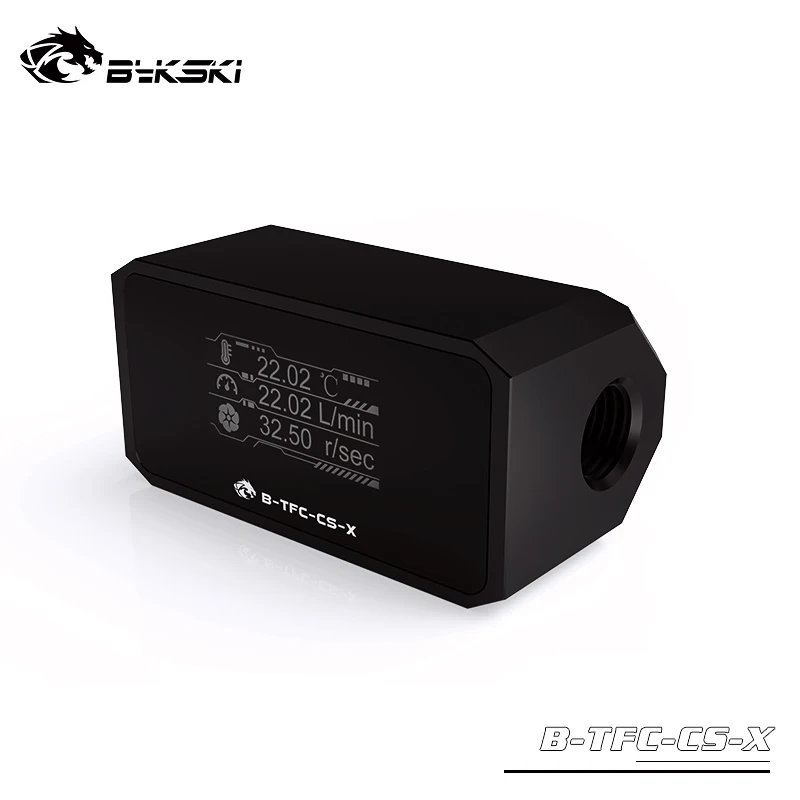 Imagem -01 - Bykski-medidor de Fluxo Digital com Temperatura B-tfc-cs-x