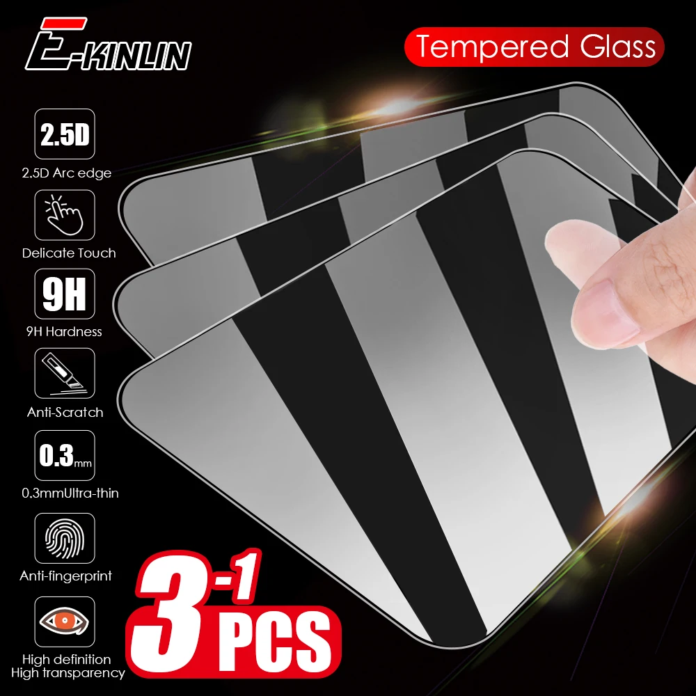 2.5D Screen Protector For Huawei P50 P40 P30 Mate 60 50 20 Lite E 5G P20 P Smart Plus 2021 2020 2019 Z S Pro Tempered Glass Film