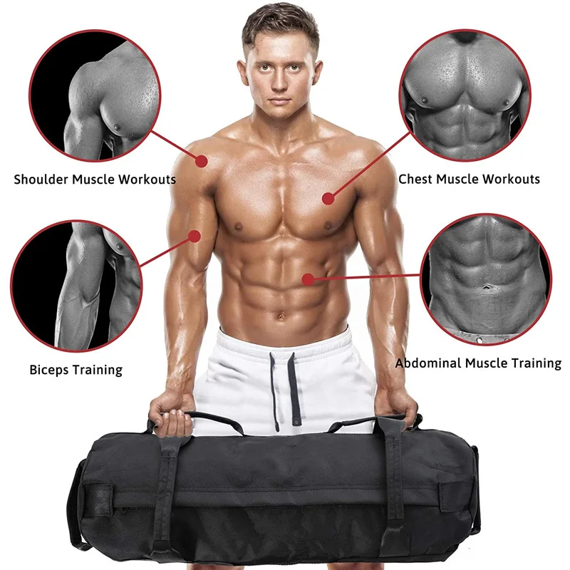 Heavy Duty Workout Sandbags Adjustable Weight Filler Bags For Fitness MMA Boxing Power Training Weightlifting Exercise Home Gym