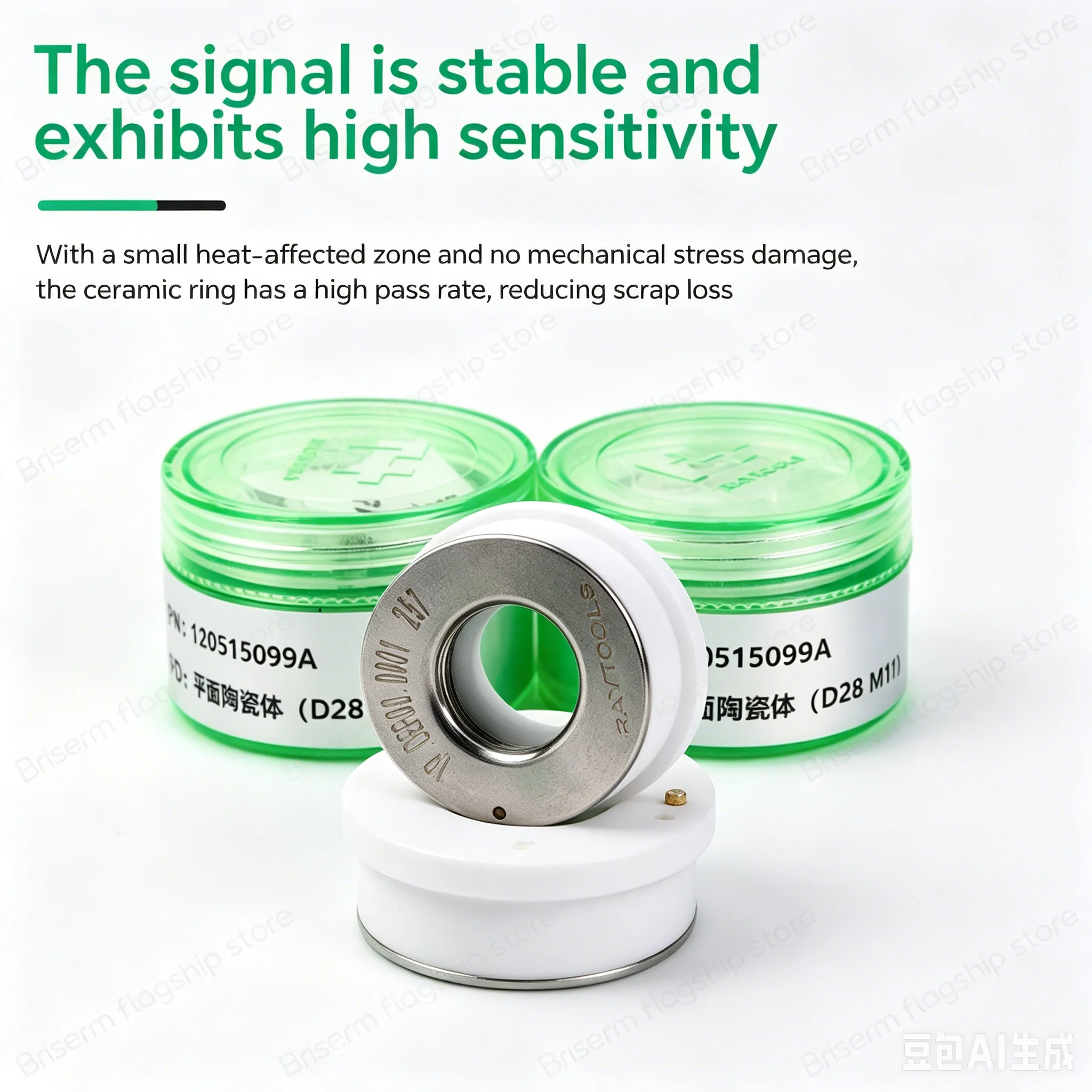 Original Raytools Ceramic Ring D28 M11 D32 M14 Ceramic Ring for Laser Head BM109 BT240 BM110 BM111 BM114 BM109