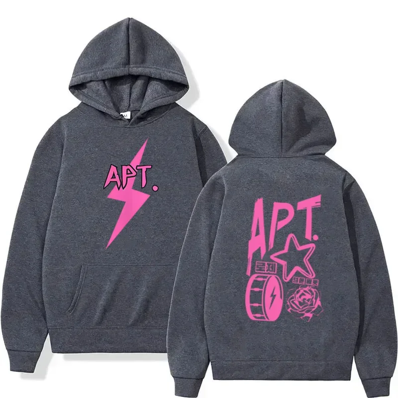 APT New Song ROSÉ & Bruno Mars met capuchon O-hals Vintage Sweatshirt Sweatwear Paar Gotische kleding Sudaderas Koreaanse stijl Hoody