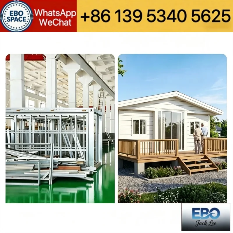 Quick Assembly Expandable Container Home Steel Frame Prefab House Living Kitchen Space For Office Homestay