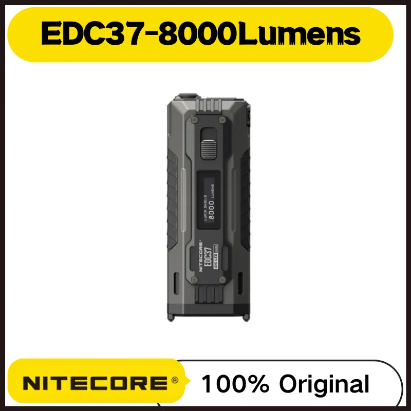 NITECORE EDC37 Max 8000Lumens USB-C Rechargeable  EDC Flashight Built-in 8000mAh Li-ion Battery