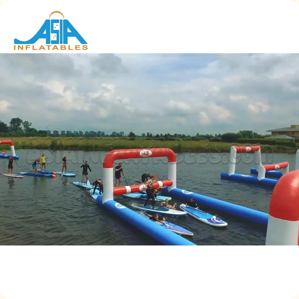 Obsta inflable de SUP cruzada inflable para deportes acuáticos, obstáculo flotante, obstáculo inflable SUP