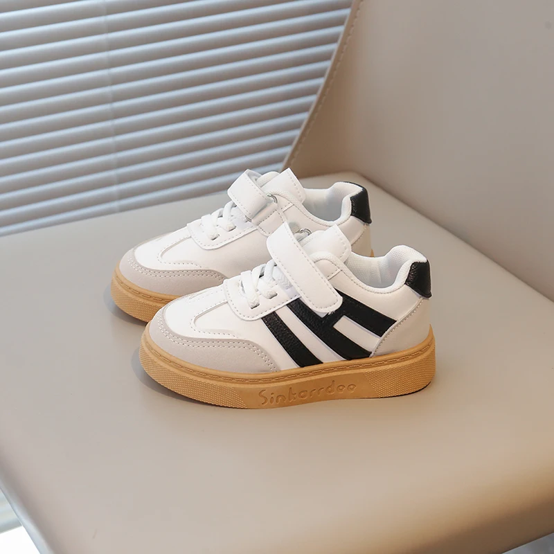 

Four Seasons Fashion Comfortable Best Kids Shoes Stripe Casual Sneakers Non-Slip Soft Sole Daily School Shoes for Boys Girls