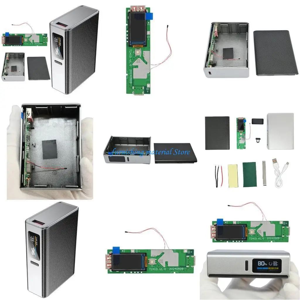 

Y5GD Double USB Type C Charging Board 22.5W Fast 21700 Battery Charging Board