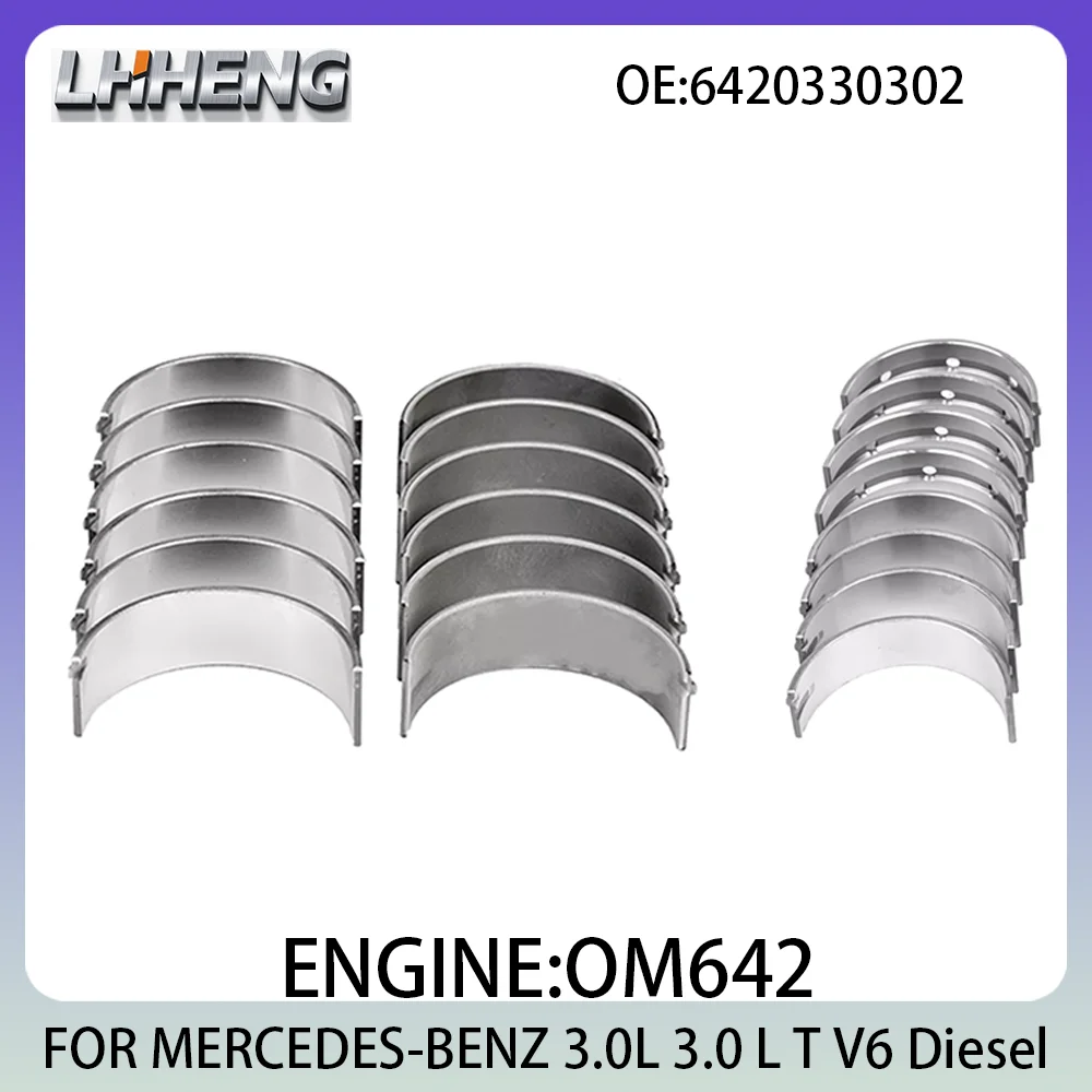 

OM642 Детали двигателя Комплект подшипников главного и шатуна ДЛЯ MERCEDES-BENZ C-CLASS CLK CLS 3.0L 3.0 L T V6 Diesel 05-22 6420330302