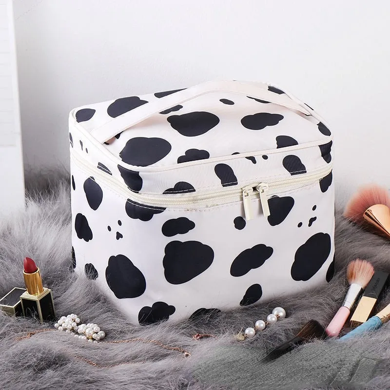 New Portable Makeup Bag Women Cute Large Capacity Carrying Bag Advanced Skincare Travel Goods Bag Storage Box