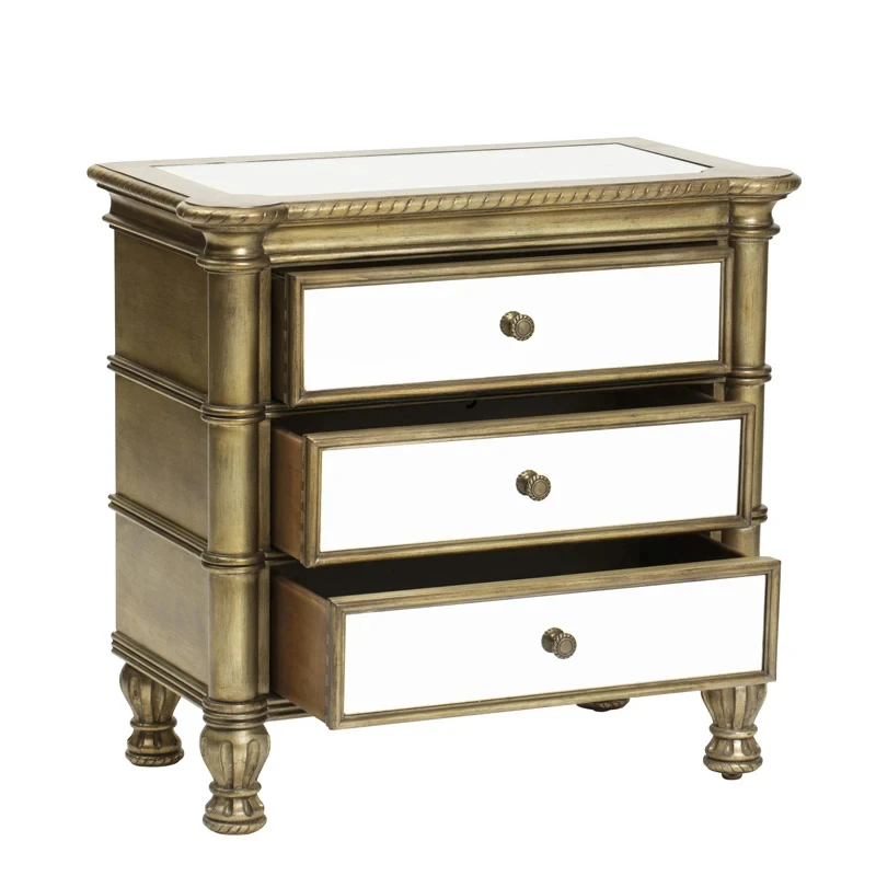 Storage Rack Simple Modern Small Cabinet Nordic Mirror Locker Bedroom Solid Wood Storage Cabinet