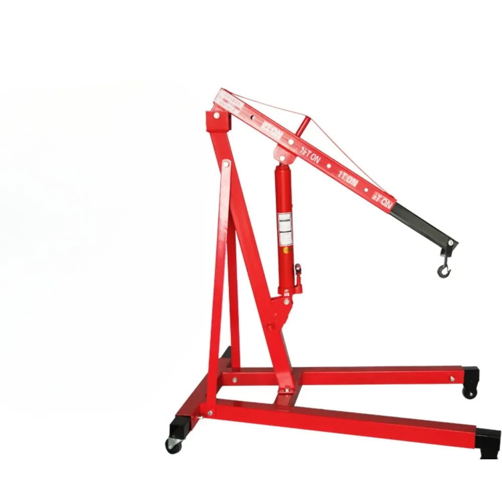 Folding small crane hydraulic car engine hanger engine lifting mobile crane