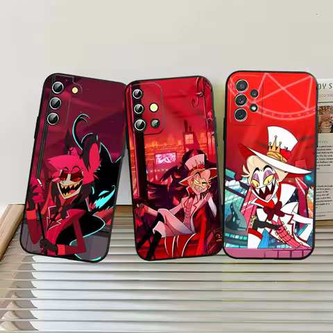 HazbinS H-Hotels AlastorS Phone Case Back Cover for Samsung S24 Ultra S22 S23 S20 Fe S21 Plus Galaxy A54 A34 A24 A53 M54 Note 20
