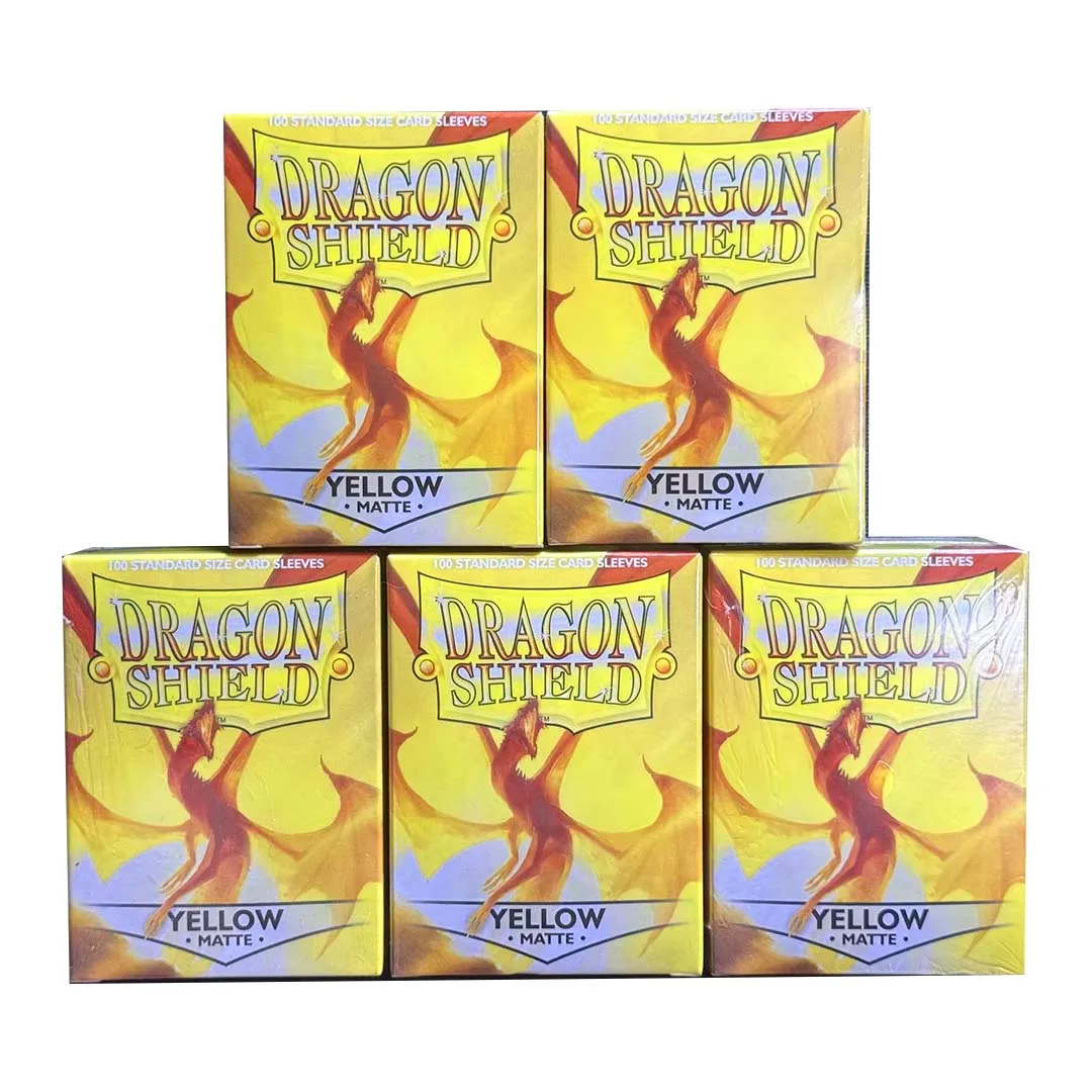 

5PCS/Pack Dragon Shield Matte Standard Card Sleeves, 100Sleeves/Bag Non-Glare Matte Surface with Multiple Color Options