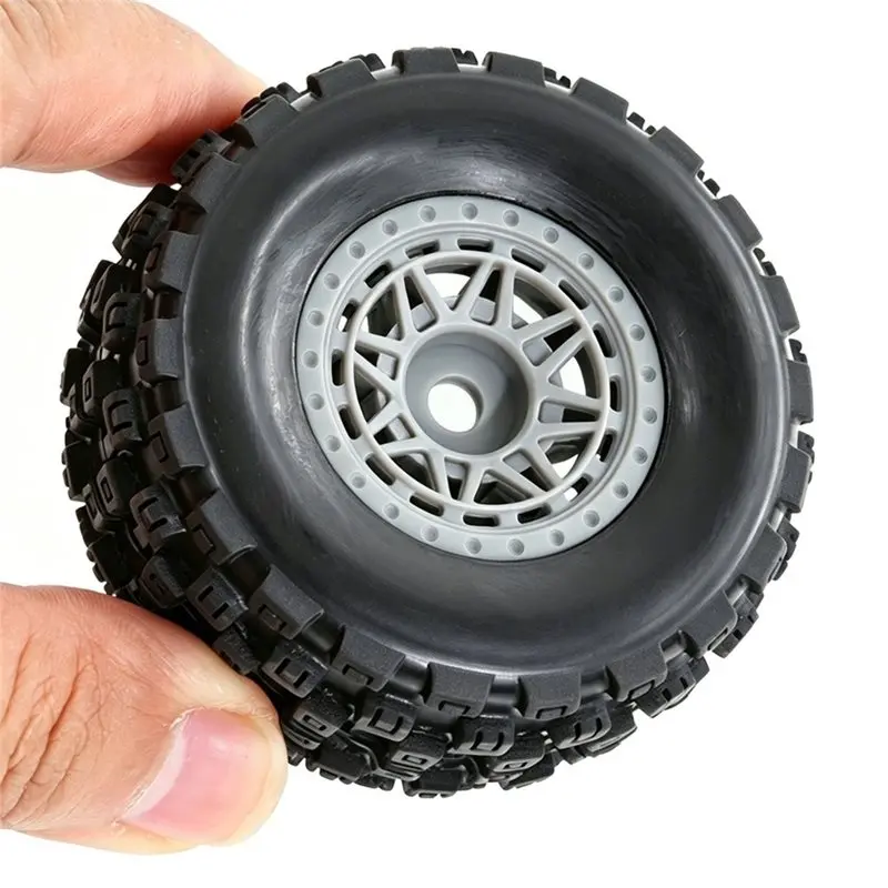 WOTT-For Tamiya TT01 TT02 1/14 RC Car Compatible 4PCS 1/14 RC Short Truck Wheel Tyres 1/14 RC Rally Racing Drift Tires 12MM Hex