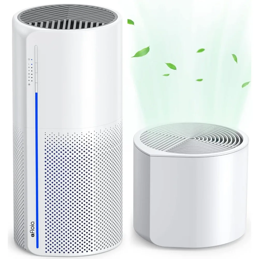 

2 in 1 Air Purifier with Humidifier, 3 Stage Filters for Home Allergies Pets Hair Smoker Odors, Evaporative Humidifier