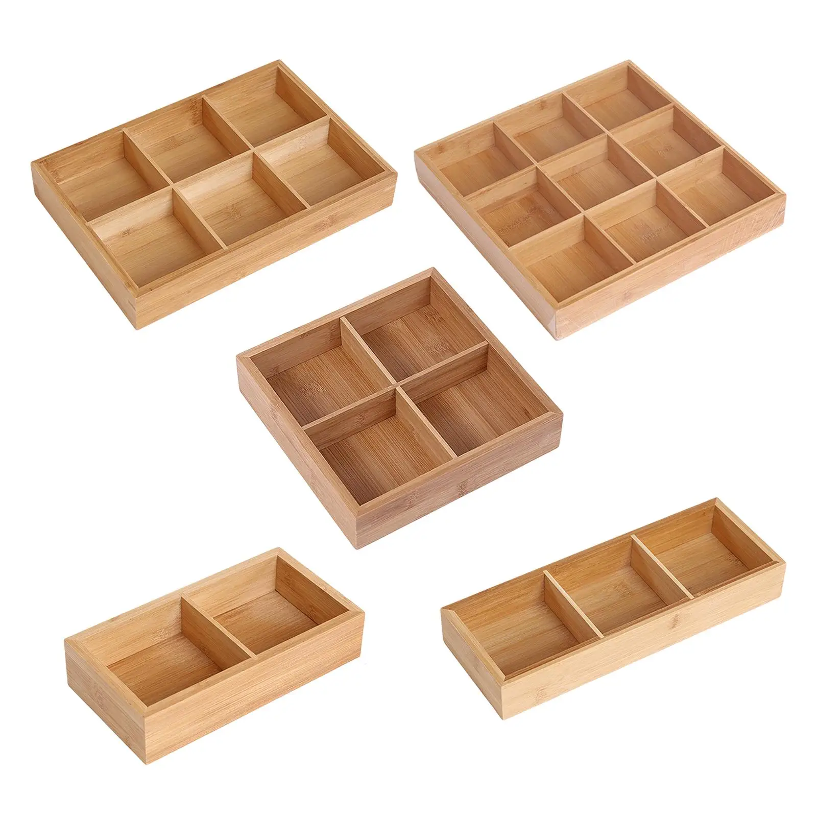 Premium Wooden Serving Tray with Divided Sections - Stylish Hosting Essential