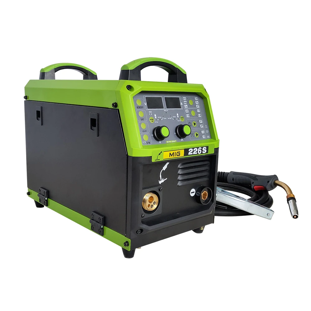 MIG226S high power aluminium steel MIG welding inverter welder Mini grinding sanding machine for car body