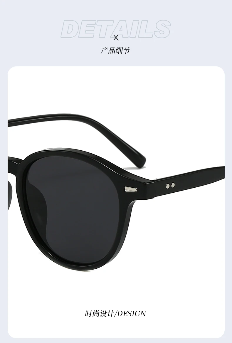 Mode Vintage Runde Sonnenbrille Mann Frauen Angeln Fahren Luxus Sonnenbrille Anti-Glare Retro Strand Shades UV400 Brillen – Detail 10