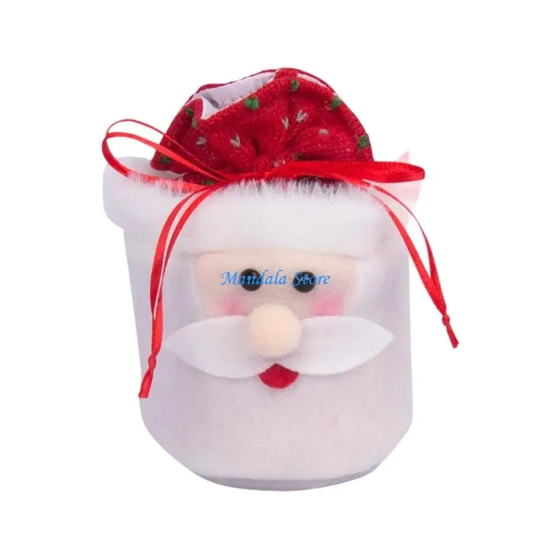 

U2JC Multipurpose Holiday Cloth Container For Christmas Gift Exchange Fruit Storage Bag Handmade Drawstring Storage Sacks