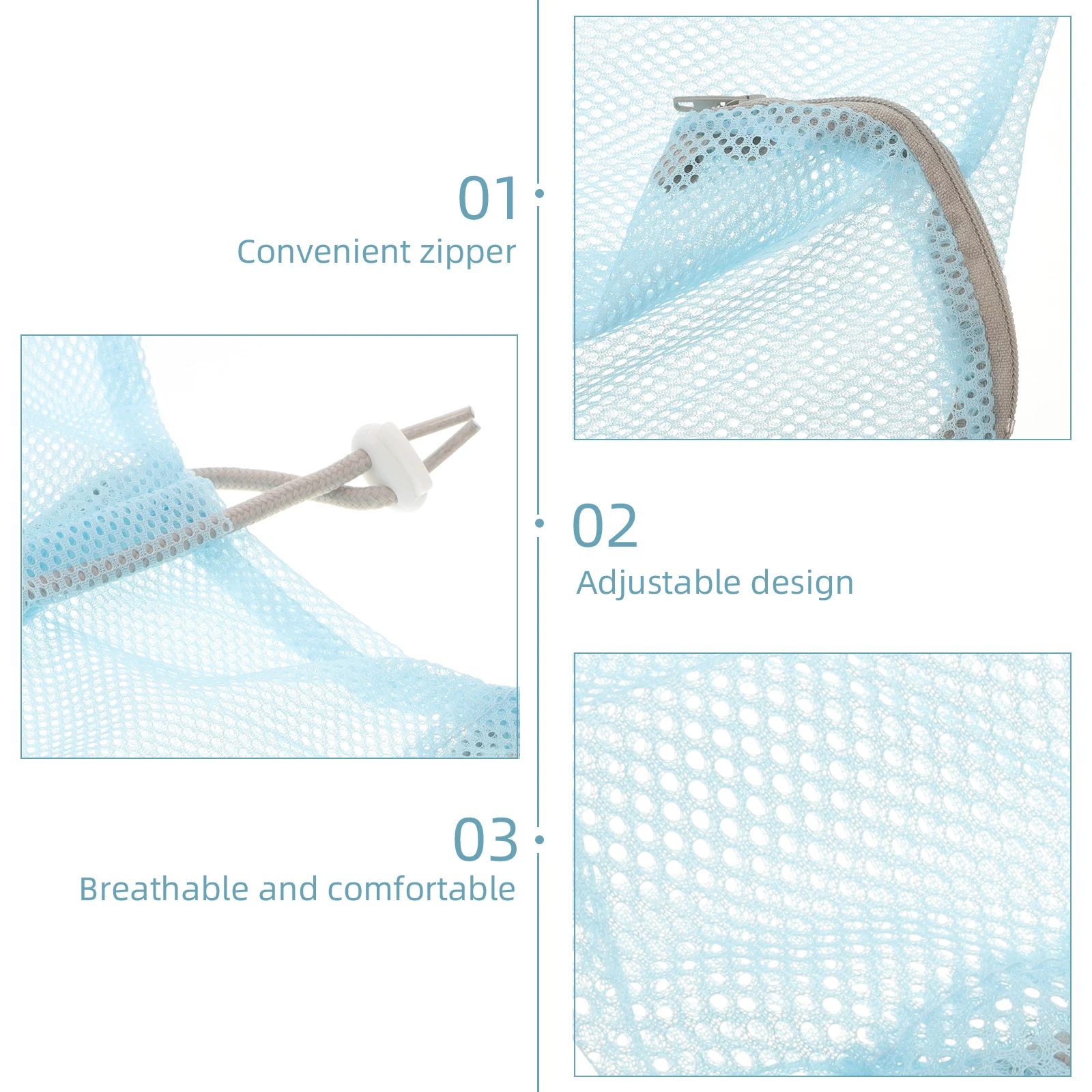 

Washing Cat Bag Pet Kitten Bathing Wear-resistant Shower Blue Color Size Adjustable Practical Tool for Bath Nail Trimming Pet