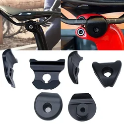 For Carbon Saddle Rail Cusion Saddle Aluminum Clips 7x9mm/7x10mm Oval/Round Clamps Seatpost Accessories Bicycle Clips For Trek