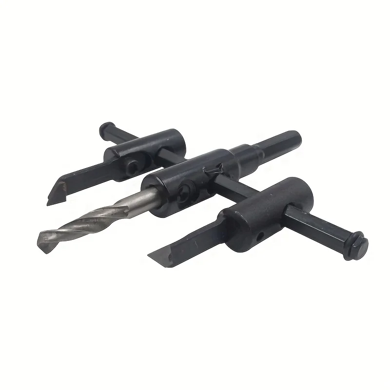 1pc, Hole Drilling Ring Saw,12/20/30cm, Adjustable Blade For Cutting Holes On Wood, Wireless Woodworking Tool Kit, DIY Tools view 4