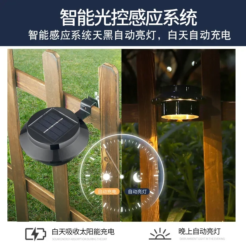 Creativity Solar Garden Light Outdoor Villa Garden Wall Lighting Fence Lights Home Waterproof Outdoor Atmosphere Decorative Lamp