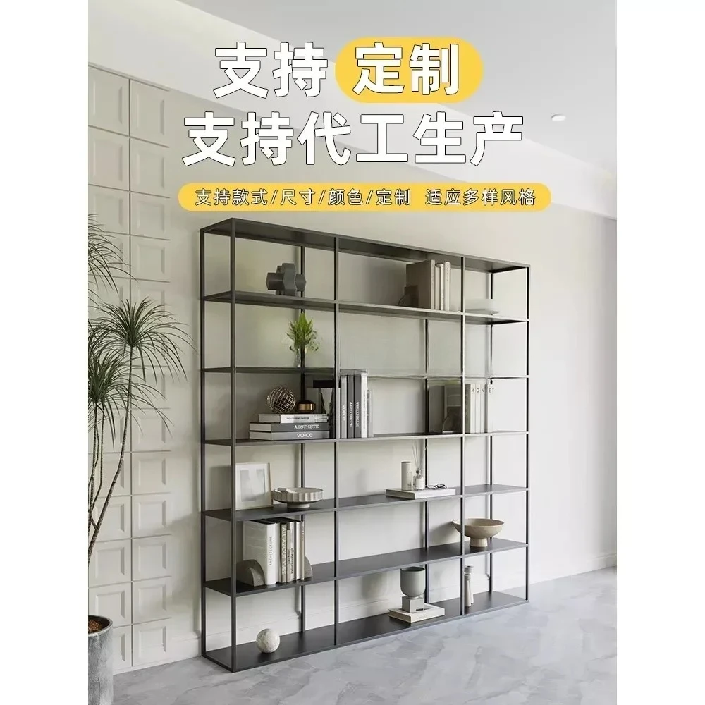 

Nordic minimalist shelves, iron art, light luxury, multi story living room storage shelves, bookshelves, office walls, floor to