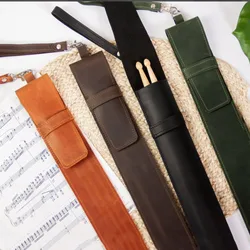 Portable Drumstick Leather Case Drum Stick Dustproof Storage Bag Drum Accessories Protective Pouch Bags