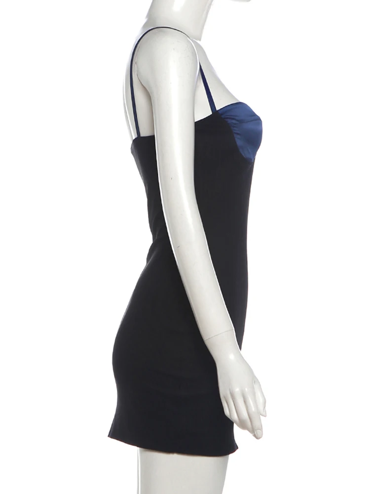 Weird Puss Blumenmuster Damenkleid Patchwork Tiefer Ausschnitt Eng Anliegend Hochelastisch Sexy Party Mitternacht Sommer Mode Mini Bodycon – Detail 8