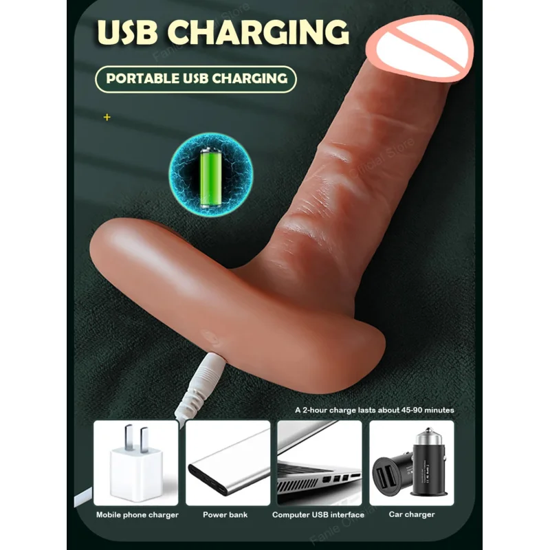 Masturbator Sex Toys Remote Control Thrusting Real Silicone  Vibrators for Adults Woman Telescopic Penis Female Vagina