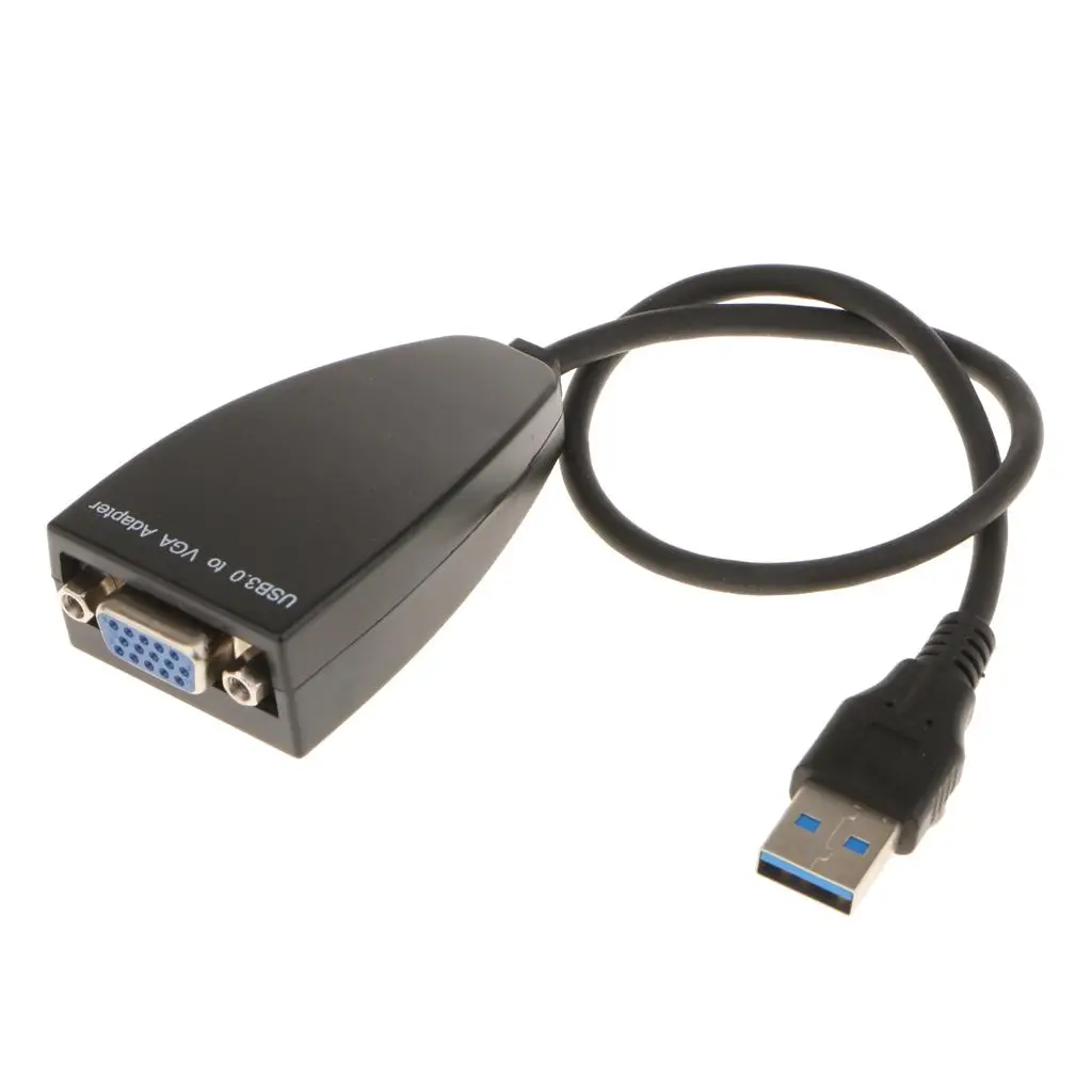 

USB3.0 to VGA Cable Video Graphic Card External Adapter 1080P Fits for Win 7/8