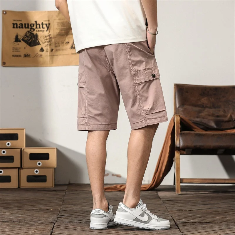 2023 Summer Cargo Shorts Men Cotton Men's Short Pants Camouflage Cargo Shorts Army Style Big Pockets Fashion Outdoor Clothing