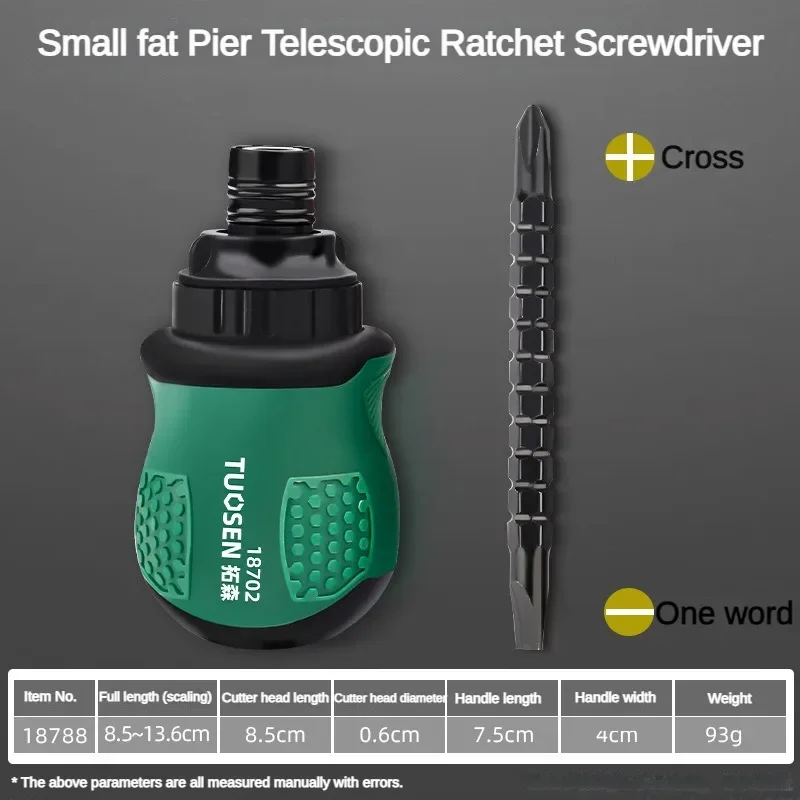 Short Handle Ratchet Chave De Fenda Set, Groove Broca, Telescópica Dupla Finalidade, Pequeno Cromo Vanádio Aço, Ferramentas de Reparação, 13 em 1