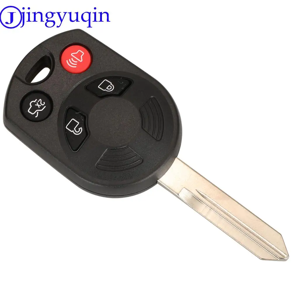 Jingyuqin-carcasa de llave de coche remota, carcasa de 3/4 botones para Ford Mercury Edge Escape Expedition Flex Fusion Mustang Taurus para Lincoln