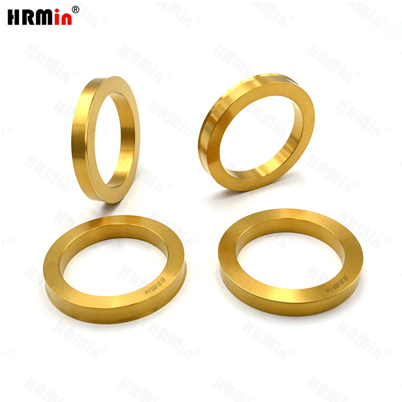 HRMin high Quality Gr.2 titanium Hub Centric Rings 4pcs Gr.2 titanium Wheel Spacer Center Rim Ring