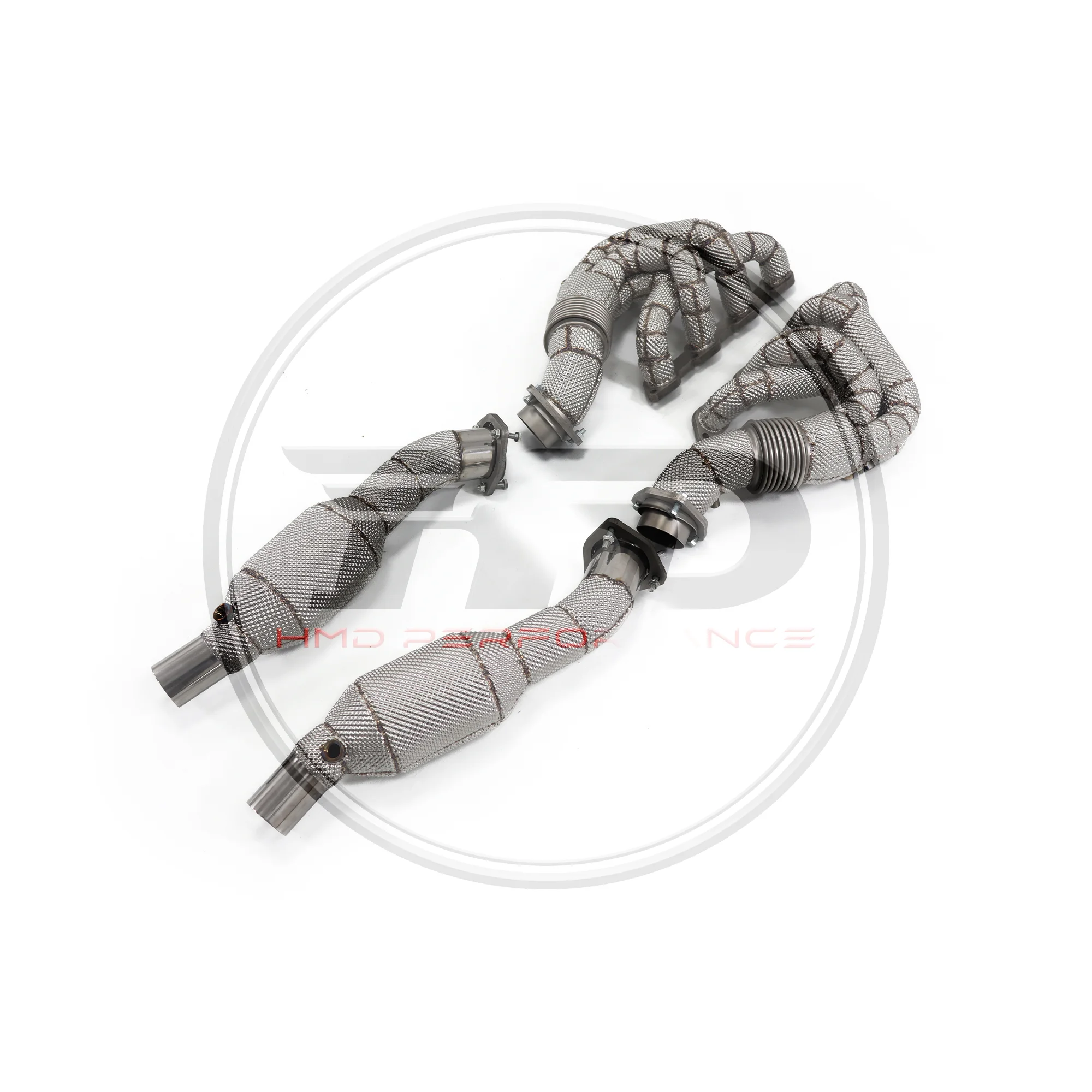 HMD Exhaust Systems for Ferrari F430 4.3L V8 Manifold Stainless Steel High Performance Downpipe with Catalytic Car Accessories