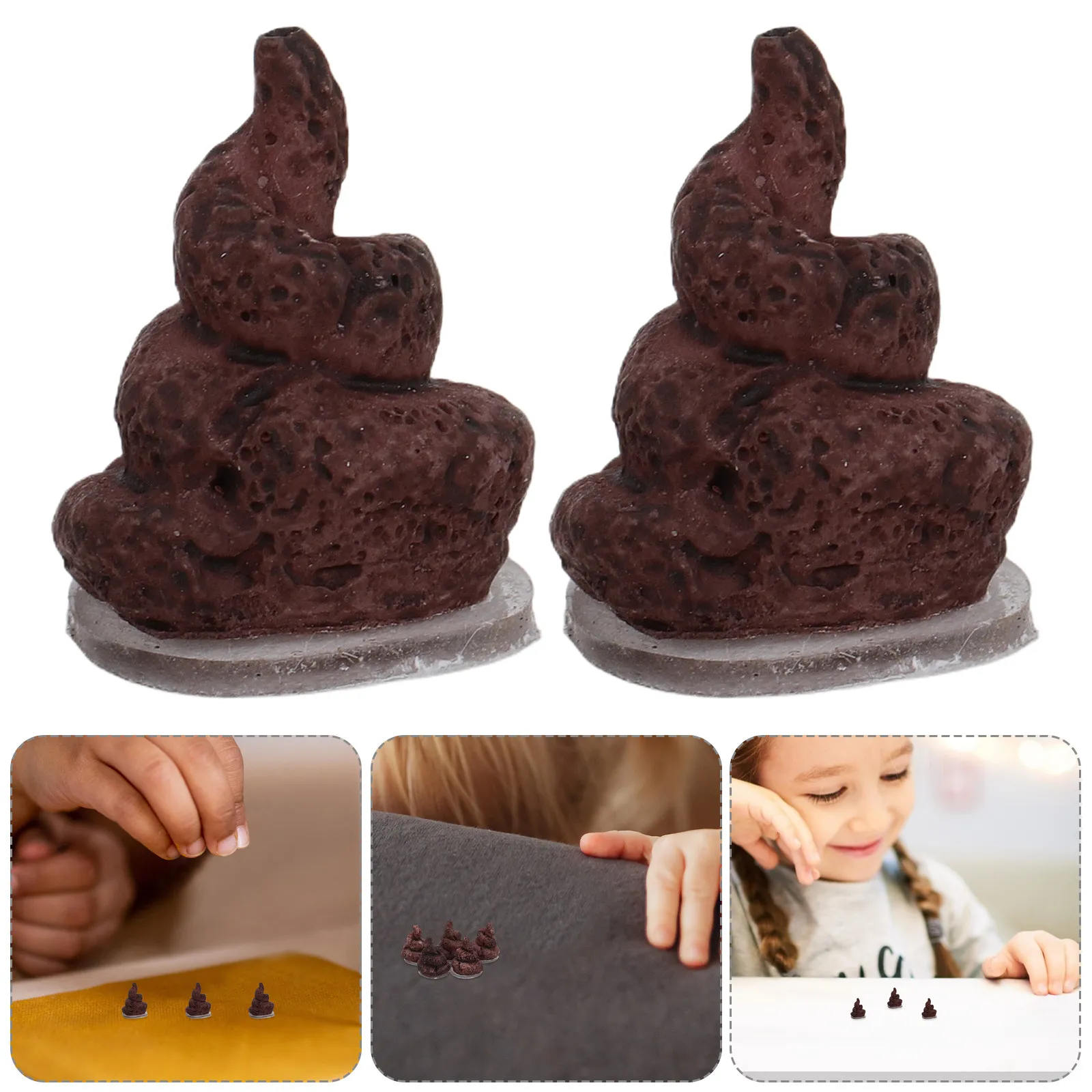 

5Pcs Realistic Fake Poop Resin Micro Landscape Decoration Mini Poo Prank Game Party Funny Home Decor Collectibles