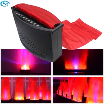 Professionele Podiumshow Systeem Vuur Led Vierkante Basis Kunstmatige Vlam Licht Full Color Zijde Vlam Effect Voor Podium