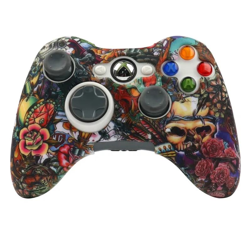 حافظة لجهاز تحكم لجهاز Xbox 360 من السيليكون الناعم ، عصا تحكم لغمبد الجلد ، ملحقات ألعاب الفيديو
