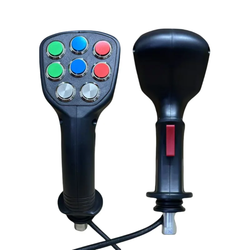 

For Excavator Parts Logging Iron Stone Tools Agricultural Harvester Electric Control 9 Button Joystick Handle Glue Gear