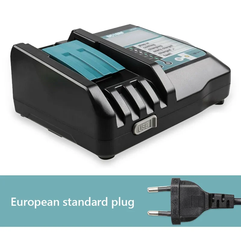 

18 В, 6 Ач, литий-ионная аккумуляторная батарея 6000 мАч, сменная батарея для MAKITA BL1880 BL1860 BL1830, аккумулятор + зарядное устройство 4 А