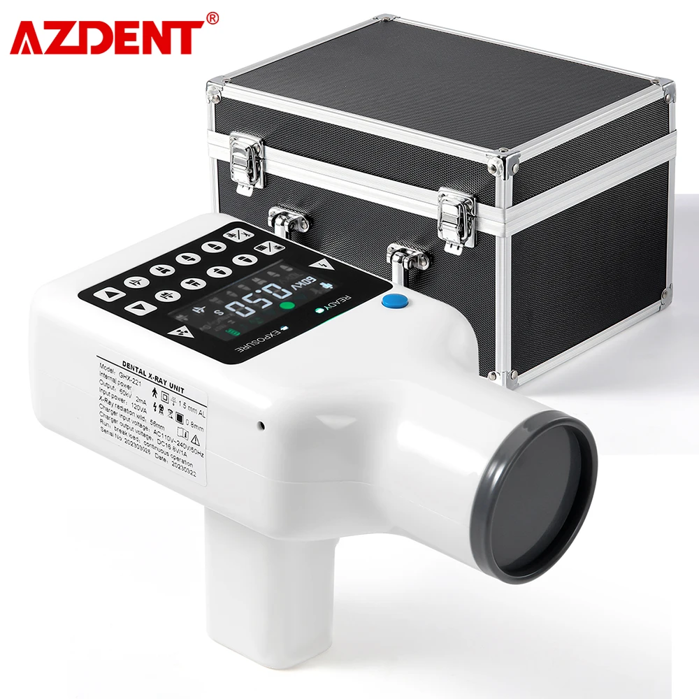 Portable Dental X-ray Machine AZDENT High Frequency Dentistry Lab Equipment Tools Compatible with Digital Sensor X-ray Film