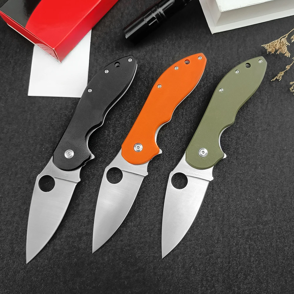 C172 EDC Camping Folding Knife, D2 Steel Sharp Blade Pocket Knife, G10 Handle, Outdoor Adventure Survival EDC Utility Tools