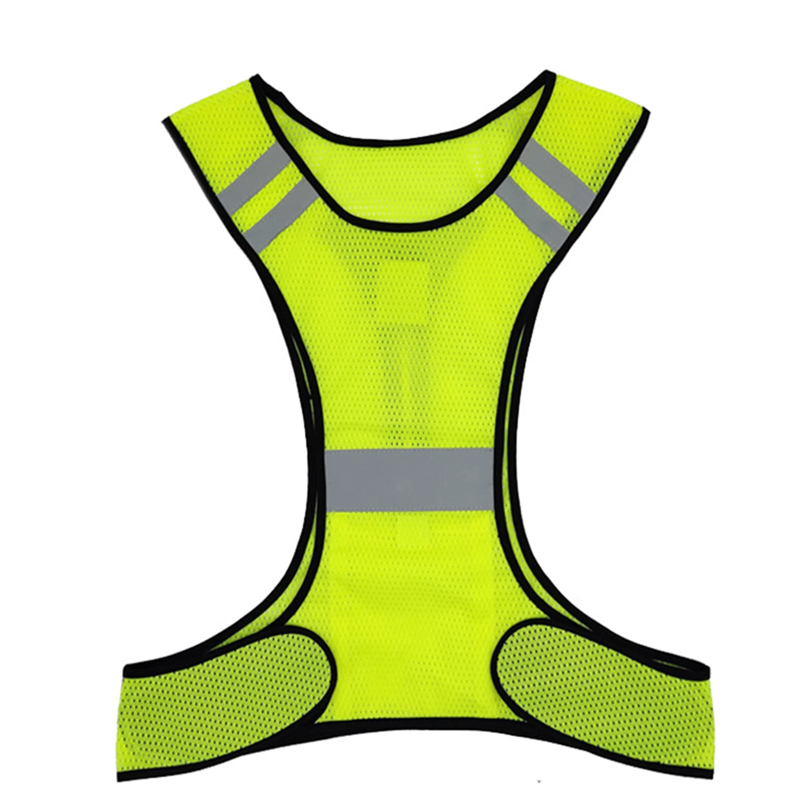 Reflective Safety Running Vest Multi Adjustable Vest for Hiking Camping Wear