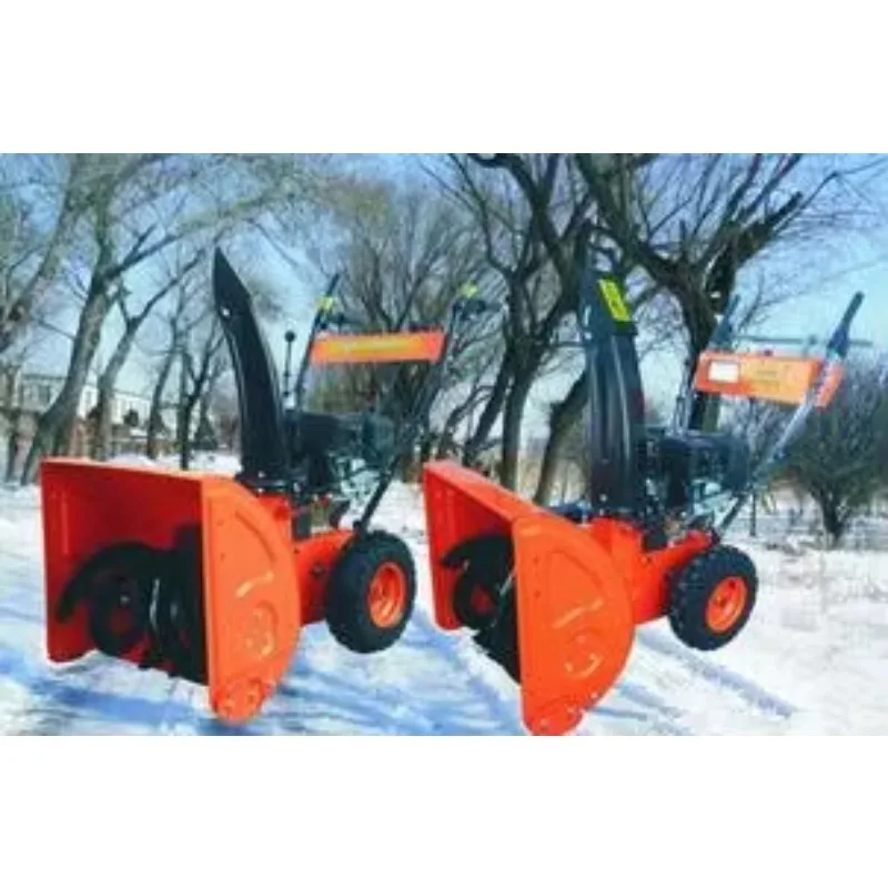 

Wholesale Small Road Snow Sweeping Snowblowers Push Snowplow Machine 13 Horsepower Crawler Snowplow