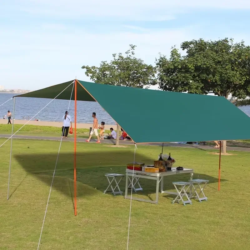 Large-Capacity Group Canopy Ten T- Rainproof and UV-Resistant Sunshade, Ideal for Outdoor Team-Building and Gathering Events